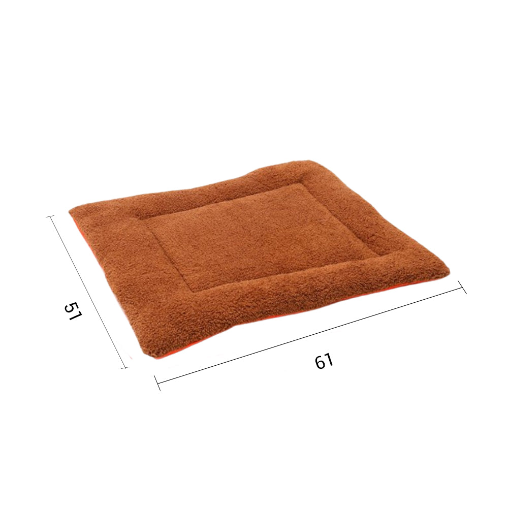 NNEAGS Yellow Dual-purpose Cushion Nest Cat Dog Bed Warm Plush Kennel Mat Pet Home Travel Essentials