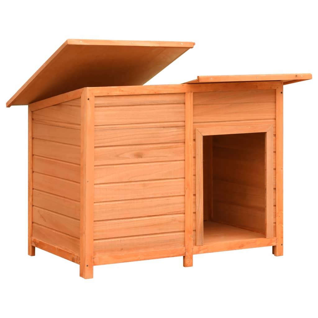 NNEVL Dog Cage Solid Pine & Fir Wood 120x77x86 cm