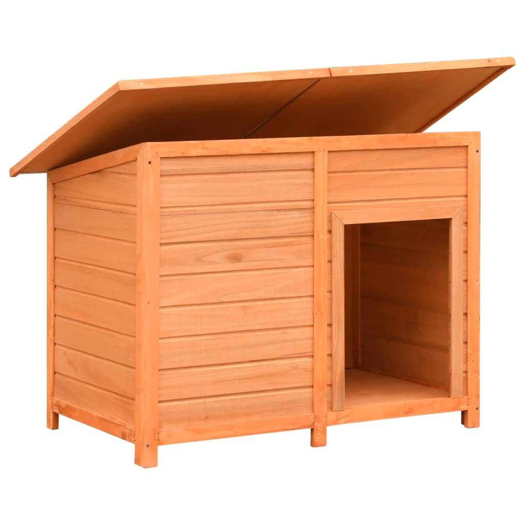 NNEVL Dog Cage Solid Pine & Fir Wood 120x77x86 cm