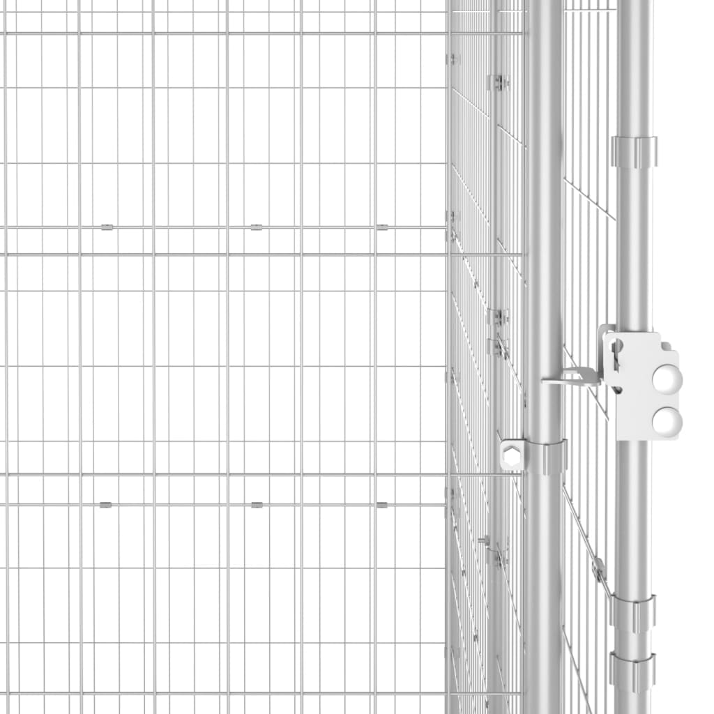 NNEVL Outdoor Dog Kennel Galvanised Steel 4.84 m²
