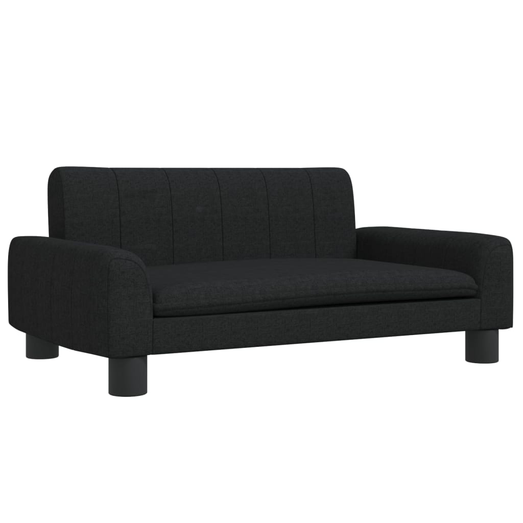 NNEVL Dog Bed Black 70x45x30 cm Fabric