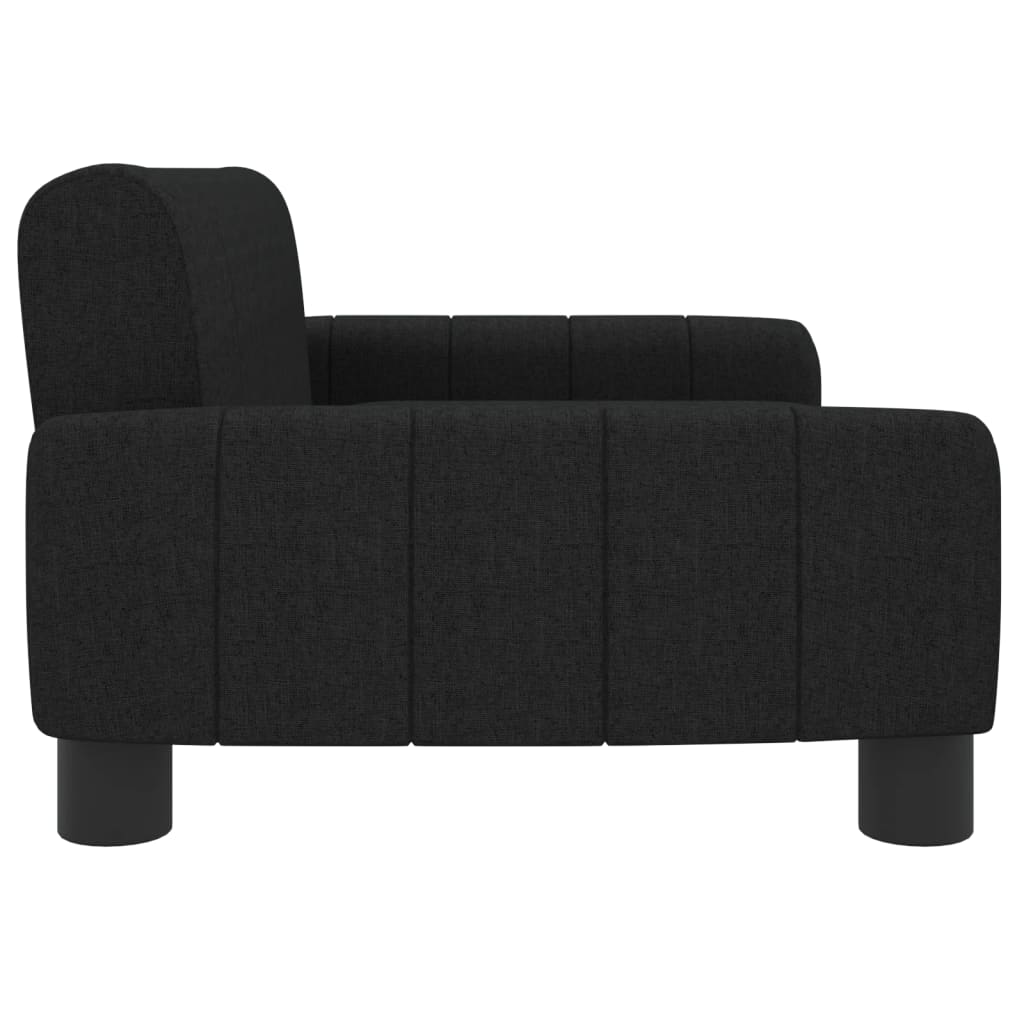 NNEVL Dog Bed Black 70x45x30 cm Fabric