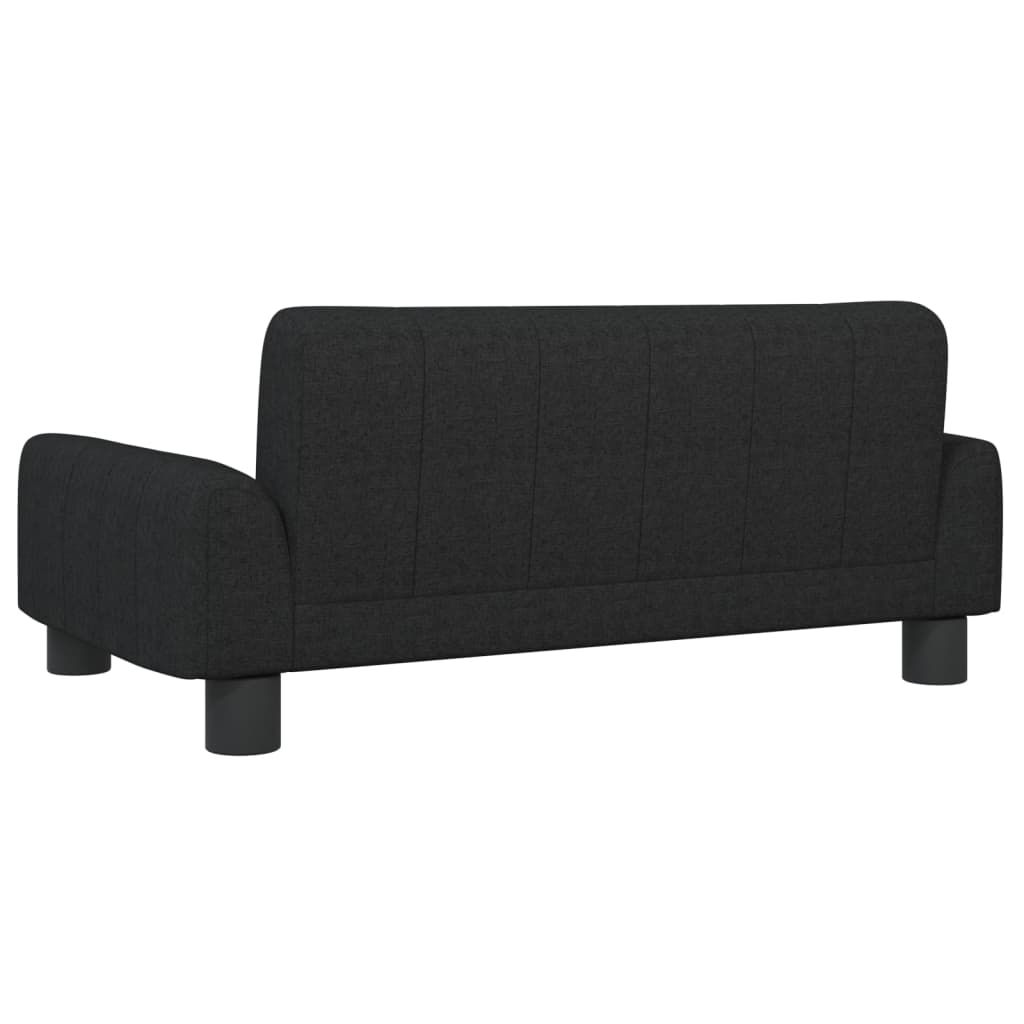 NNEVL Dog Bed Black 70x45x30 cm Fabric