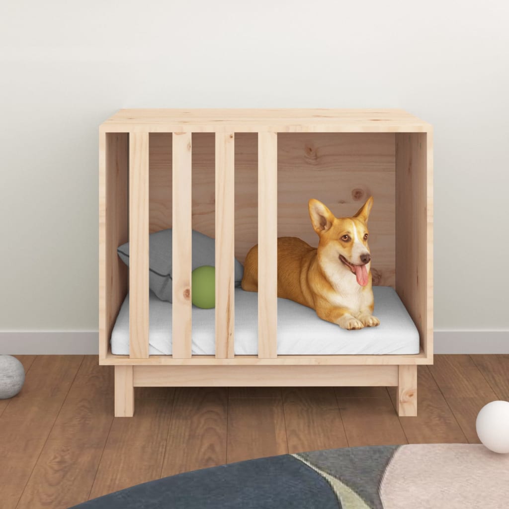 NNEVL Dog House 70x50x62 cm Solid Wood Pine