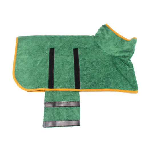 NNEDSZ S Grey Pet Dog Quick-Dry Bathrobe - Absorbent Towel Robe for Medium and Large Dogs