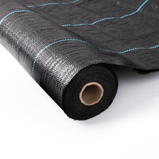NNEDSZ 1.83m X 100m Weedmat Weed Control Mat Woven Fabric Gardening Plant PE